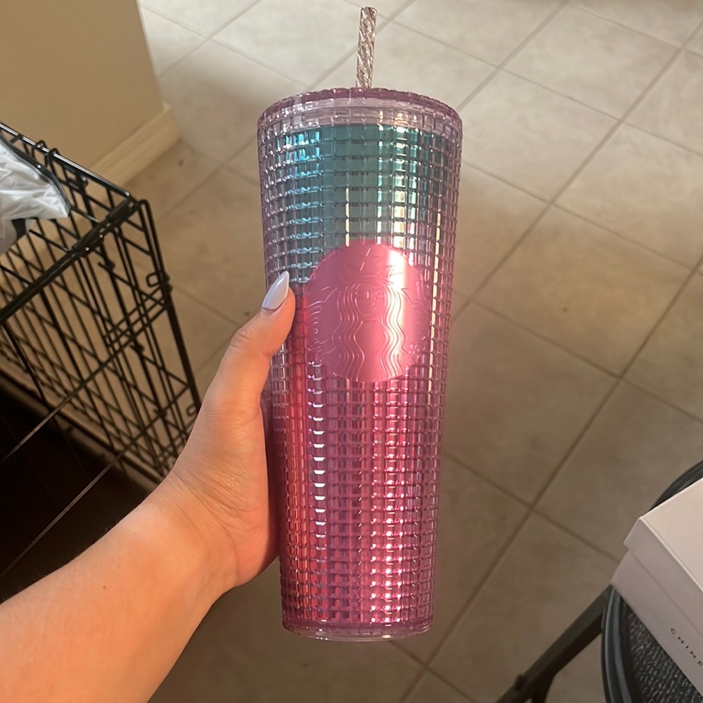 NWT Purple and Blue ombré Disco Starbucks tumbler